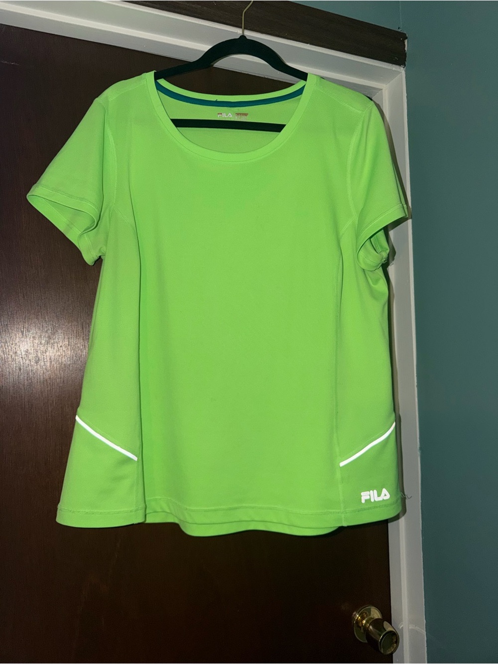 1X Fila Neon Green Short-Sleeve Active Shirt. MUST BE BUNDLED